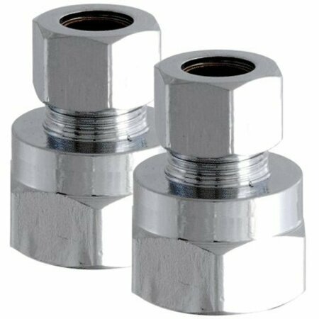 LDR INDUSTRIES 3/8 in. Comp X 3/8 in. Fip Straight Compression Female Adapter Low Lead 537 7200